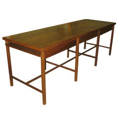 Custom Architectural Walnut Console