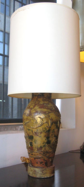 Marianna Von Allesch Paper Mache Table Lamp
