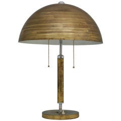 Patinaed Brass Desk Lamp