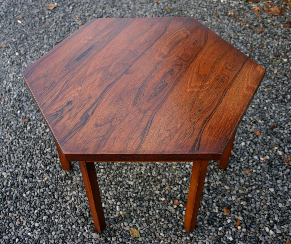 Three Paul McCobb Hexagonal Tables