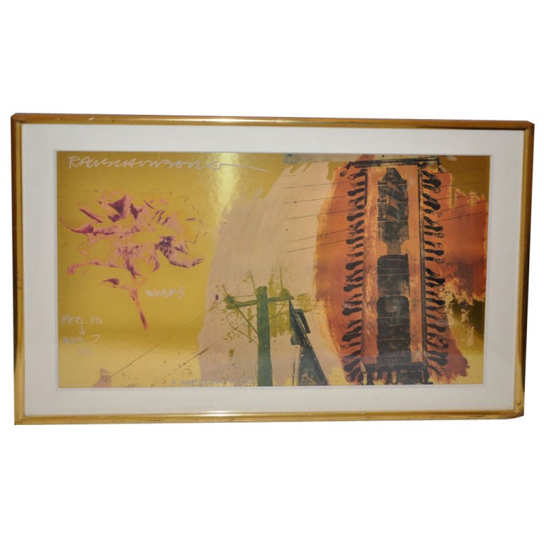 Signed Lithograph- Robert Rauschenberg For Sale