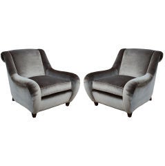 Pair of Club Chairs by James Mont