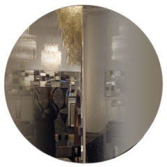 Round Neal Small "Slopes" Mirror