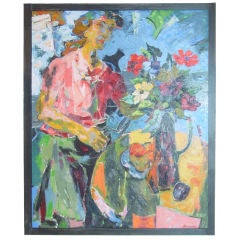 "Portrait of a Lady with Still Life" by Alexander Minewski