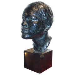 A Bronze Bust of a Woman, by Juan Cals