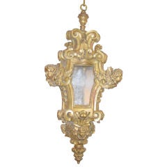 A Venetian Baroque Style Giltwood Lantern