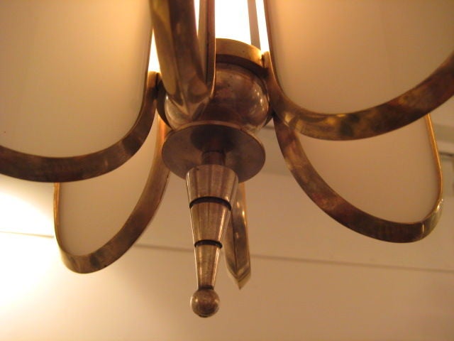 A rare chandelier by Paolo Buffa, edition Donzelli, Italy, 1930's.