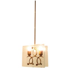 An Elegant  Decorative Chandelier in the style of Fontana Arte