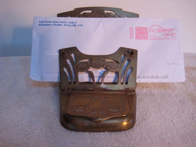Art Nouveau Letter Holder Germany