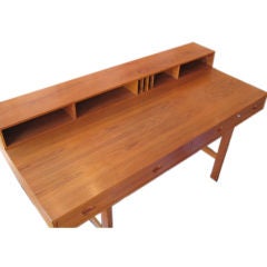 Classic Danish Teak Desk by Lovig