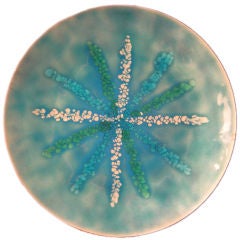 A Monumental Enamel Charger by Bovano 12