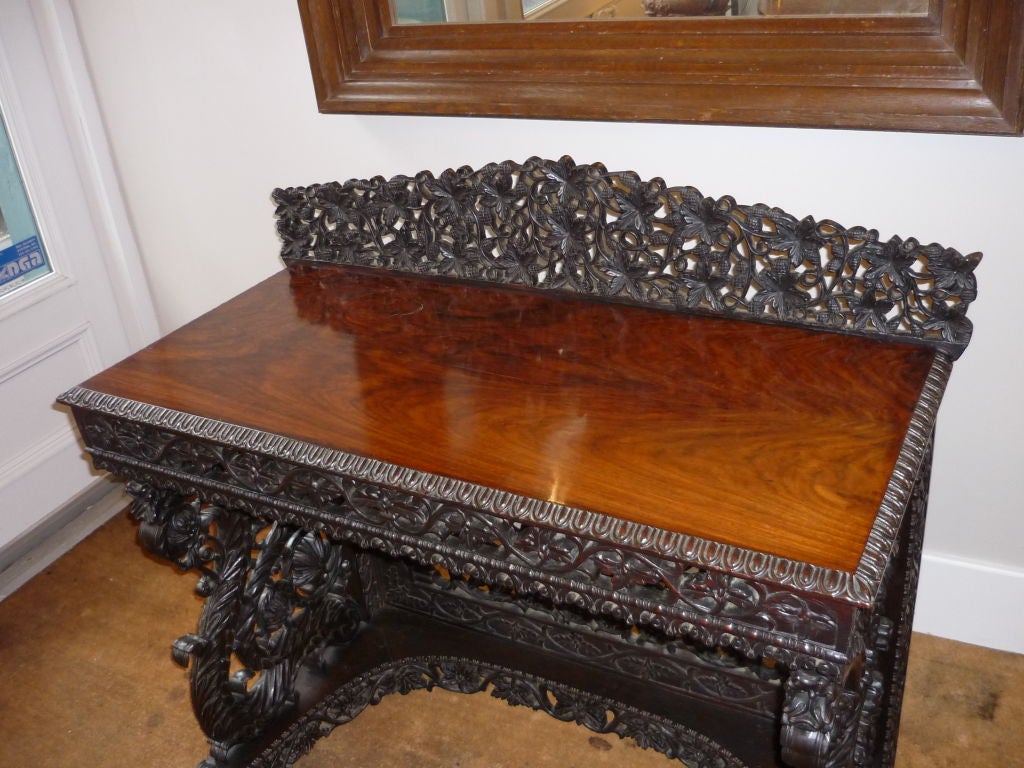 ANGLO INDIAN ROSEWOOD CONSOLE TABLE 2