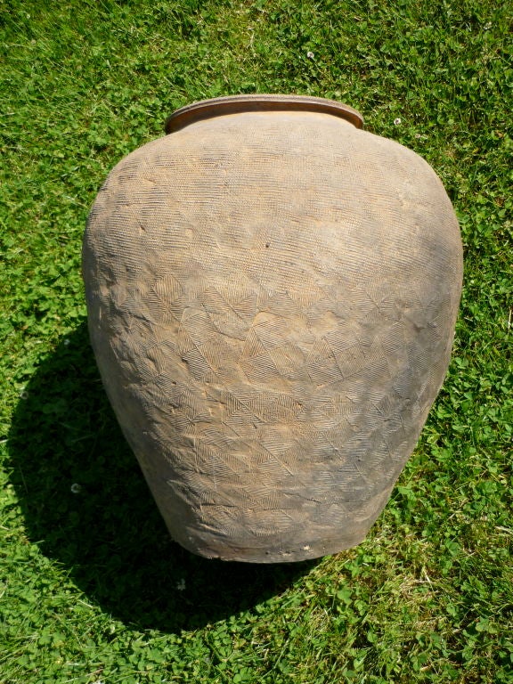 Clay A Large Scale Chinese Pottery Jar