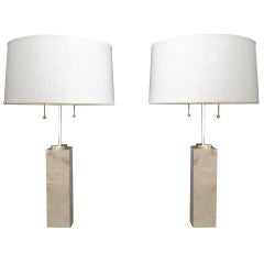 Pair of Robsjohn-Gibbings Lamps for Hansen