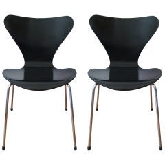 Pair of Arne Jacobsen "Series 7" Chairs