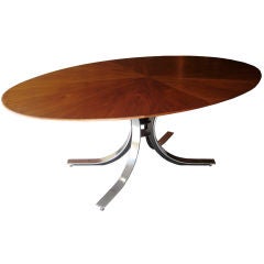 Oval Borsani Dining Table by Tecno