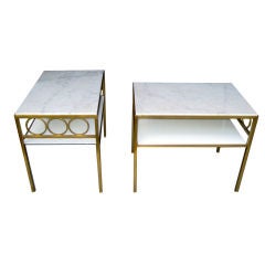 Pair of Marble Side Tables