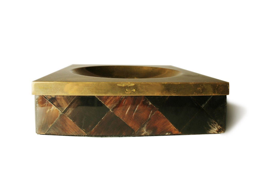 Late 20th Century Faux Tortoise Shell Ash Tray by Enrique Garces