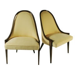 Pair of Gondola Pull Up Chairs by Harvey Probber 4