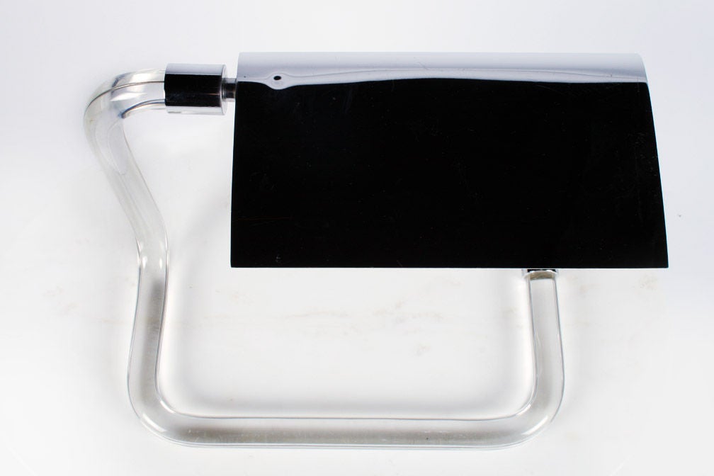 American 'Crylicord' Lucite Rod Desk Lamp by Peter Hamburger