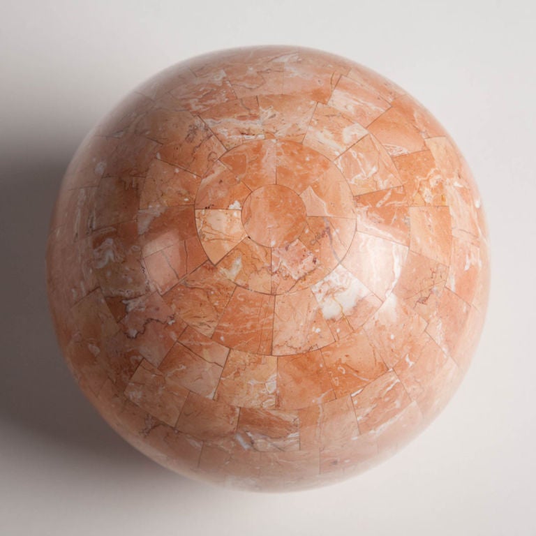 Hollywood Regency Stone Veneer Sphere by Maitland-Smith, Ltd.
