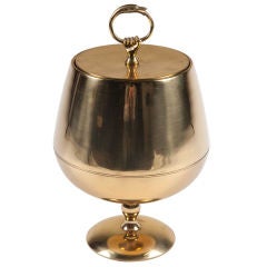 Vintage Brass Chalice Ice Bucket after Aldo Tura