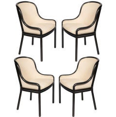 Set of Four Gondola Dining Chairs by Ward Bennett for Brickel
