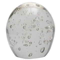 Bubbled Glass Egg Object by Kaiser Krystal