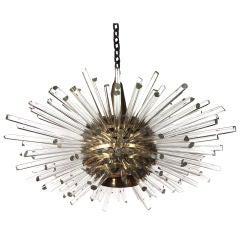 Radiant Glass Rod 'Miracle' Chandelier by Bakalowits and Sohne
