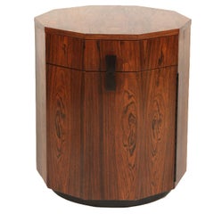American Rosewood Decagon Dry Bar by Harvey Probber
