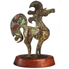 American Whimsical Bronze Horse Sculpture by Bill Lett