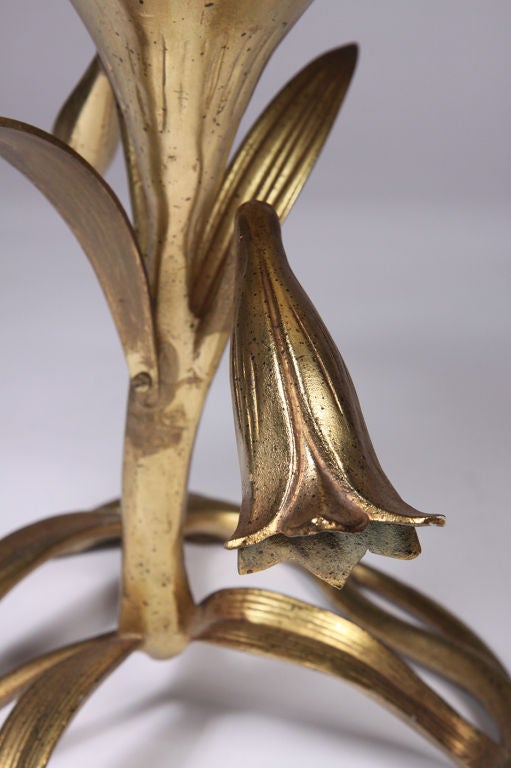 American Gilt Lily Occasional Table by Drexel