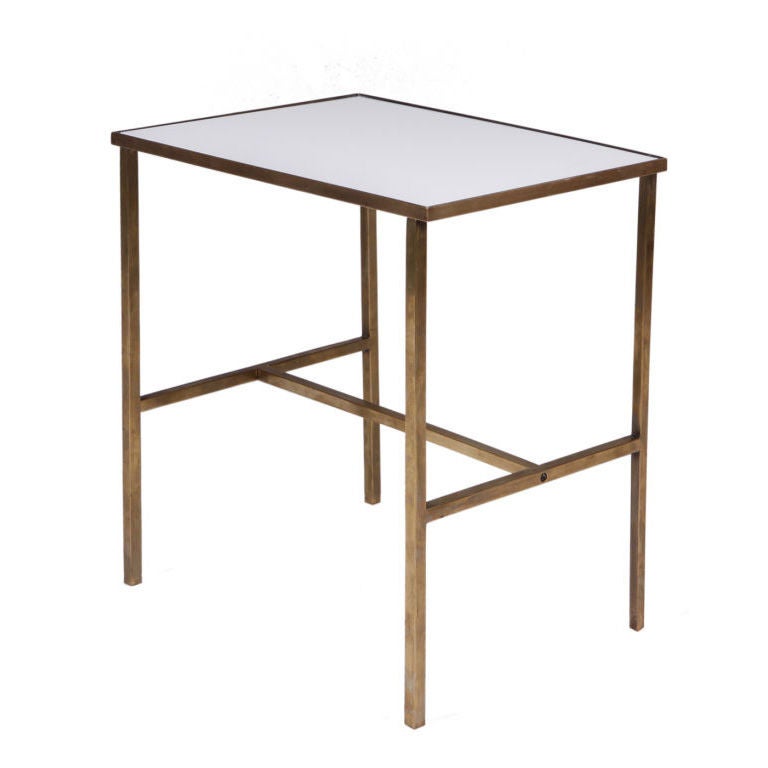 Cantilevered Lucite 'Z' Telephone Table by John Mascheroni at 1stDibs