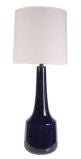 Tall Cobalt Blue Ceramic Table Lamp by Lotte Bostlund