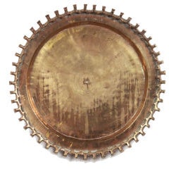 Bronze Crenelated Charger 9