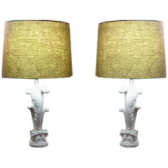Chapman Lamps in the Style of Serge Roche, circa 1940s