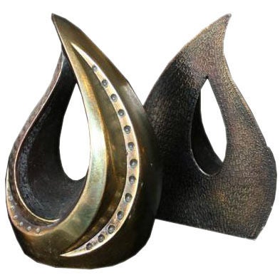 Ben Seibel for Jenfredware Brass Bookends