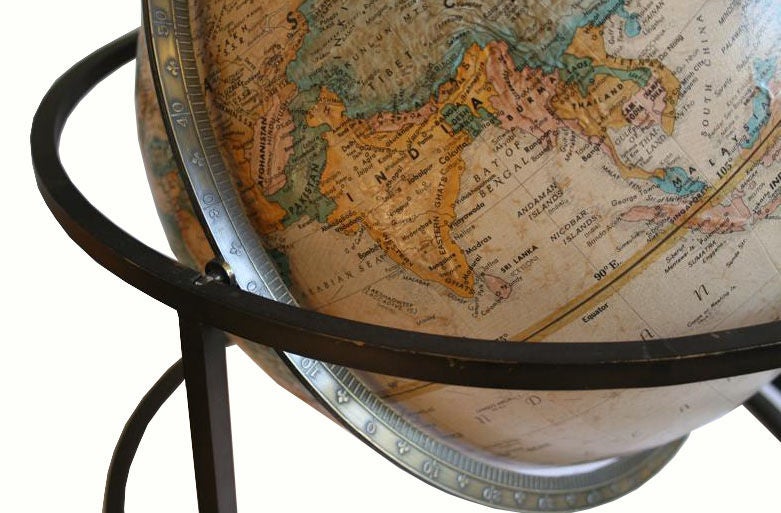Brass Table-Top Terrestrial Globe 1