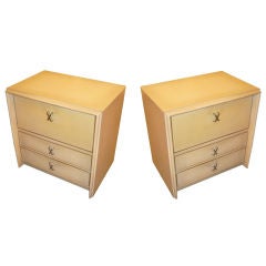 Paul Frankl For Johnson Furniture Drop Front Nightstands