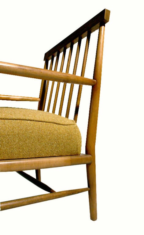Upholstery Pair of Mr. and Mrs. Paul Mccobb Arm Chairs