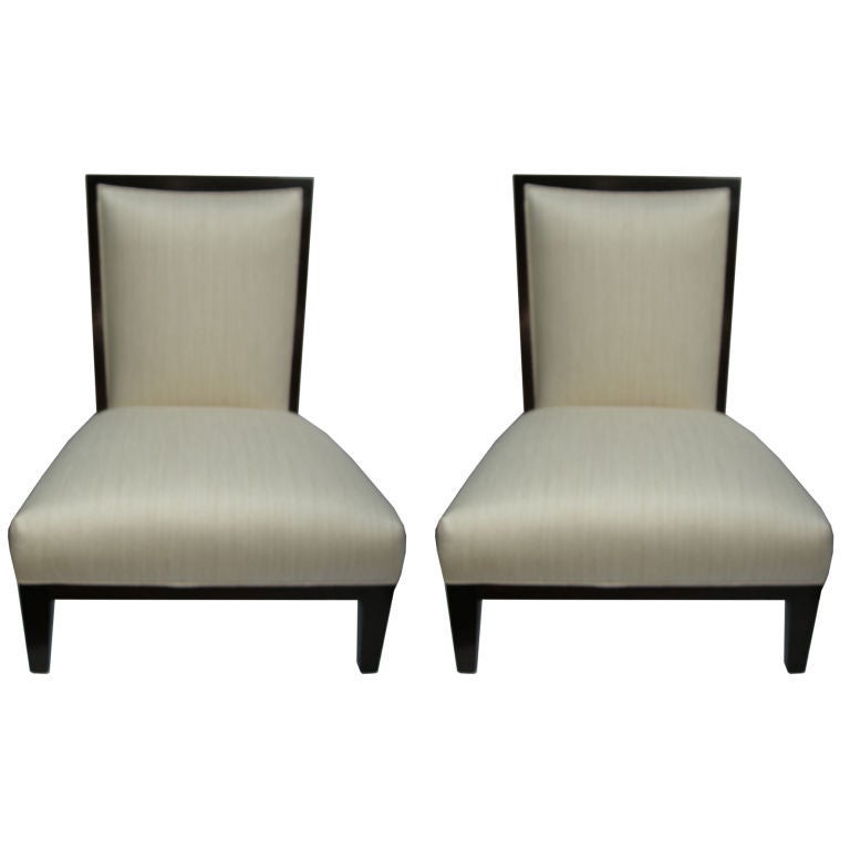Pair Philippe Starck Style Massive Slipper Chairs