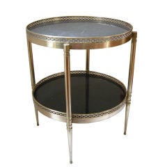 Classic and Elegant Brass & marble Occasional Table