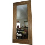 Over sized Mirror of Relaimed  Elm  Wood