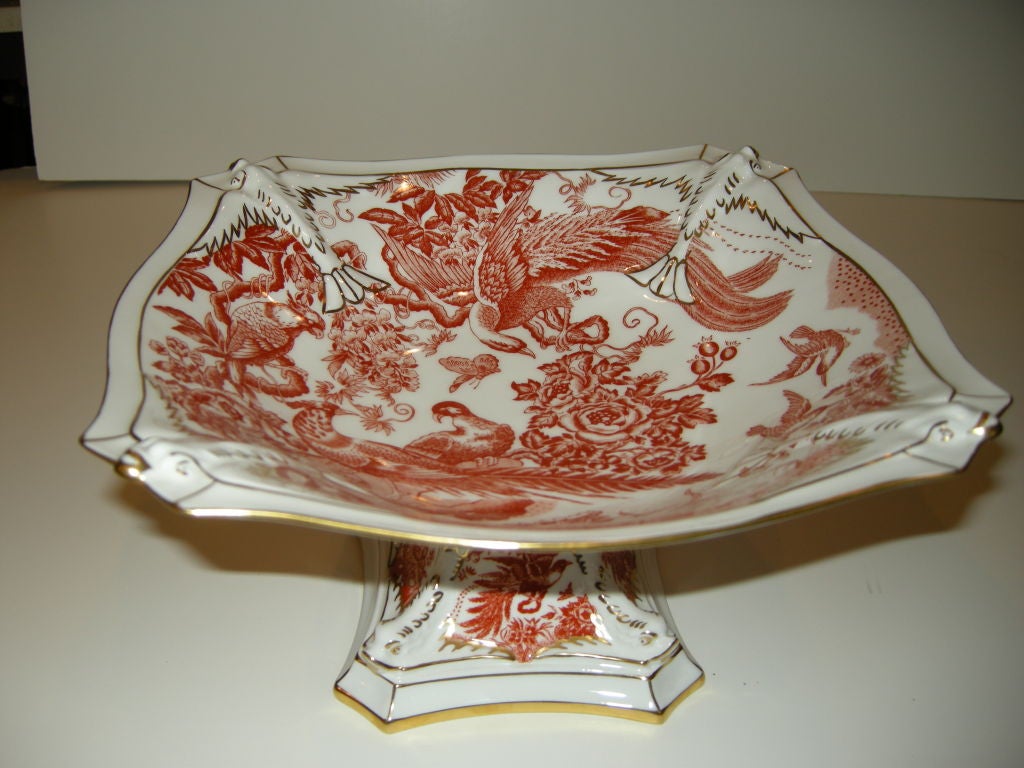 Royal Crown Derby "Red Aves" Compote