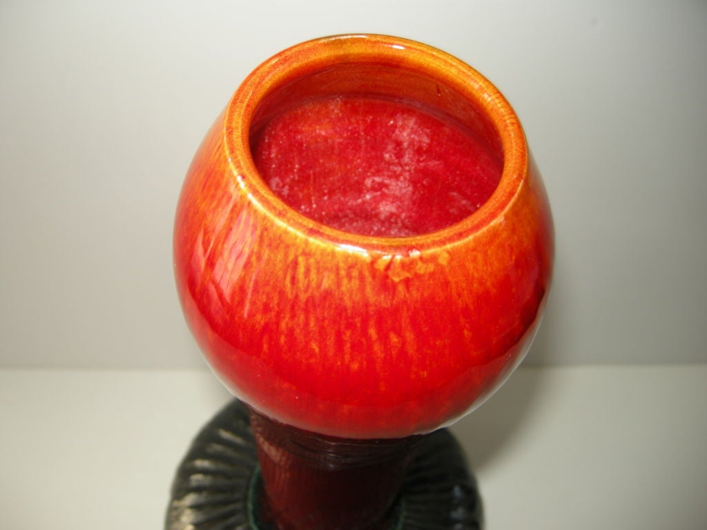 German A Rare Sculptural Pottery Vase