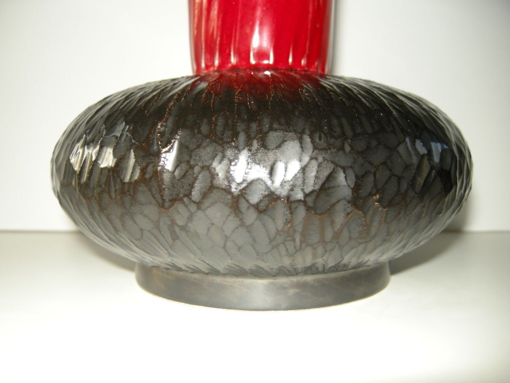 Mid-20th Century A Rare Sculptural Pottery Vase
