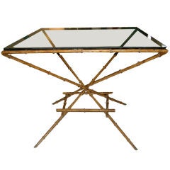 Iron Faux Bamboo Center Table/Breakfast Table