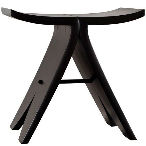 Tabouret noir n°1 de David N. Ebner, artiste de Studio Craft en vente