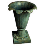 A Tall Bronze Tulip Form Urn/Vase