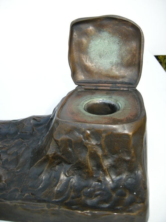 A Magnificent Monumental Austrian Bronze  Inkwell & Blotter Set. 2